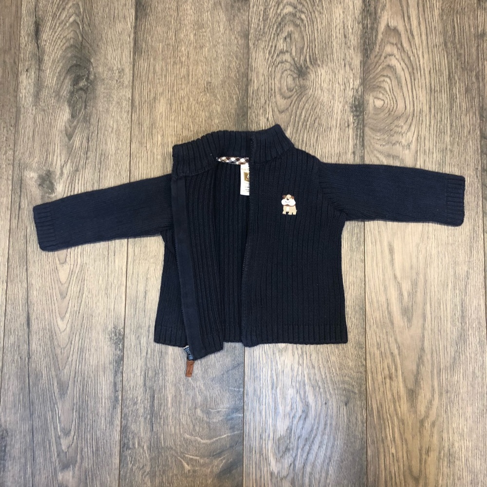 Carter’s Navy Zip Up Cardigan - Picture 3 of 6